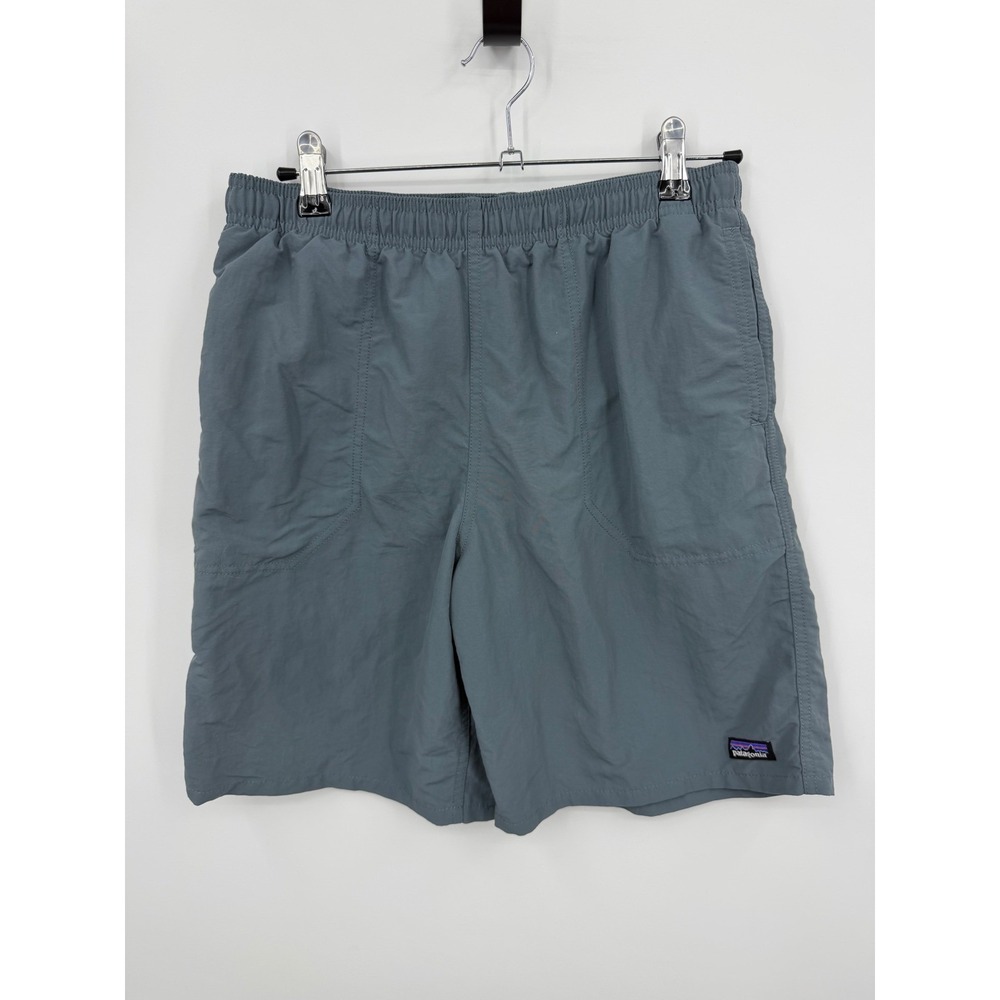 Patagonia Baggies Lined Shorts Kids XXL 16-18 Gray Blue 7" Inseam 67053